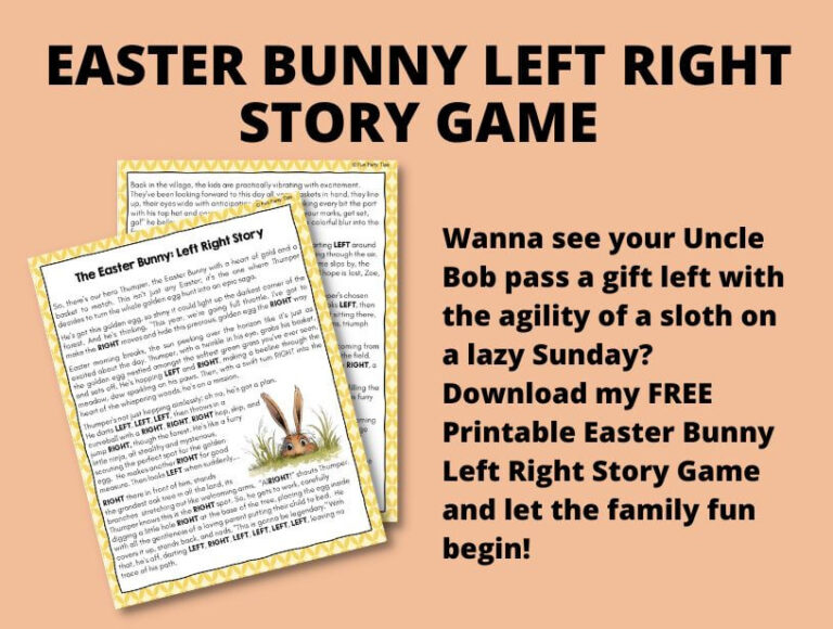 Who Else Wants a Fun Easter Bunny Left Right Story Game? (Printable ...