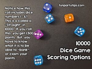 10000 Dice Game Rules and Scoring for Epic, Family Fun - Fun Party Tips