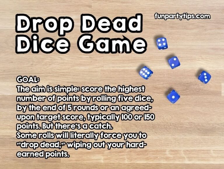 Drop Dead Dice Game 101: A Playbook for Non-Stop Family Fun - Fun Party ...