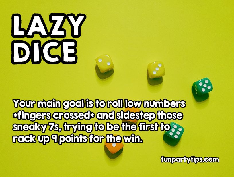 Lazy Dice Game: Game Night's Laziest Family Fun Option - Fun Party Tips