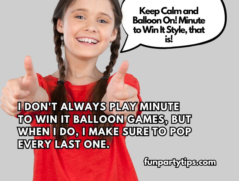 Smiling-young-girl-with-braids-giving-thumbs-up-saying-when-I-play-minute-to-win-it-balloon-games-I-make-sure-to-pop-every-last-one.