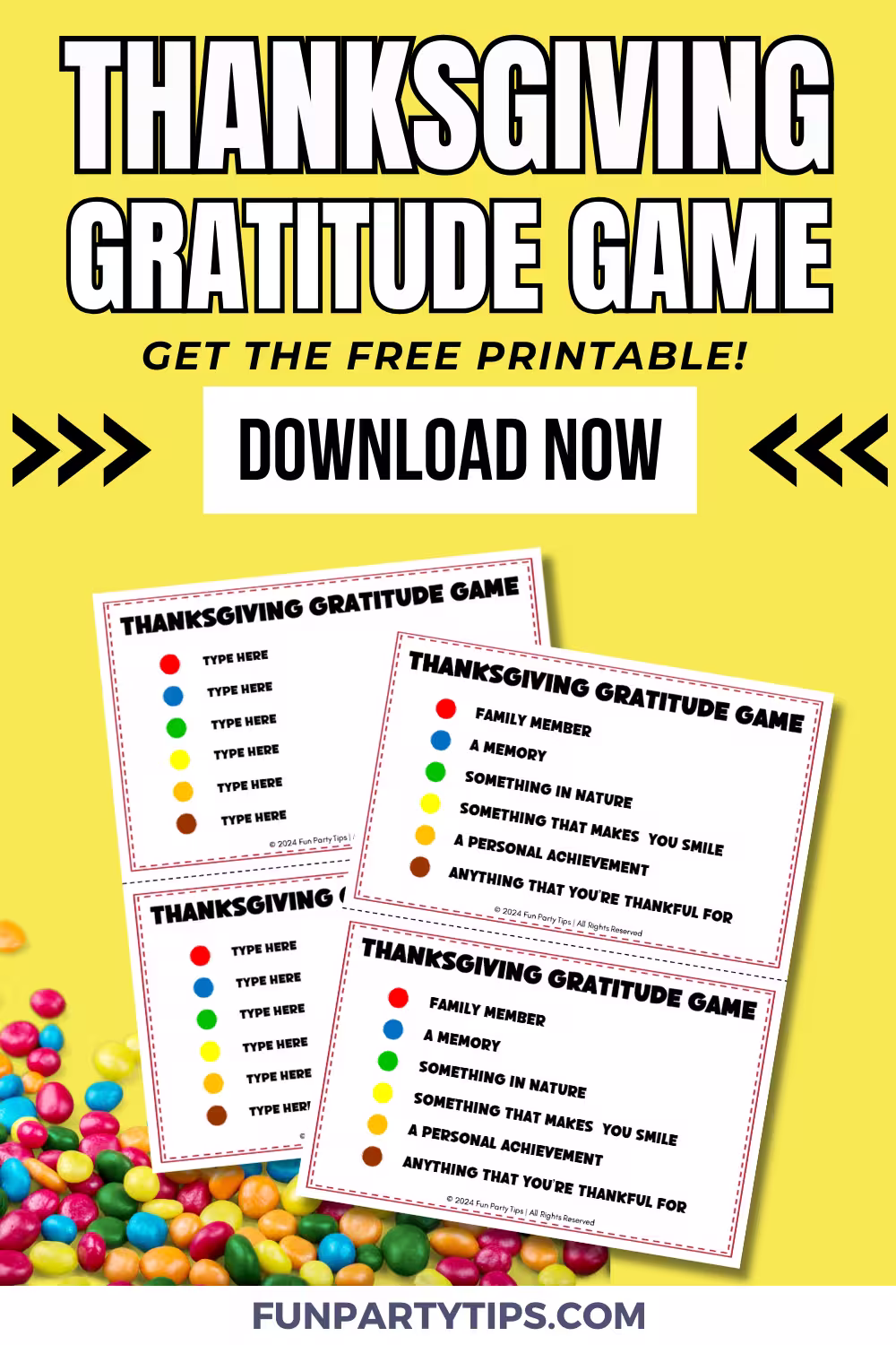 A-bright-yellow-banner-advertising-the-Thanksgiving-Gratitude-game-with-free-printable-templates-and-a-download-button.