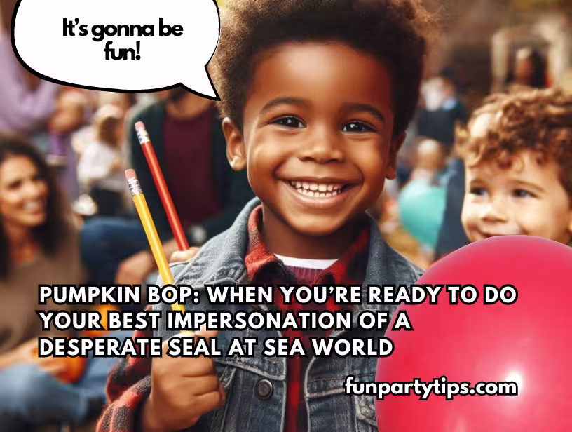A-smiling-boy-holding-a-pumpkin-and-playing-pumpkin-bop-during-a-fall-games-for-kids-party.