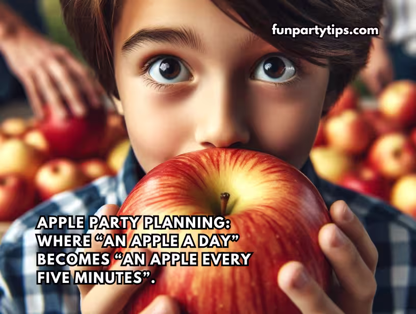 A-young-boy-holds-an-apple-close-to-his-face,-delighted-by-the-abundance-of-apples-at-a-fall-apple-party,-emphasizing-the-joy-and-surprise-of-frequent-apple-games.