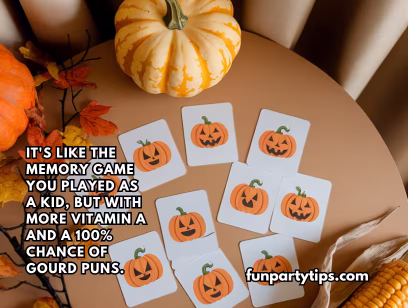 A-child-plays-a-pumpkin-themed-memory-card-game,-enhancing-the-fun-of-pumpkin-games-for-fall-with-educational-play.