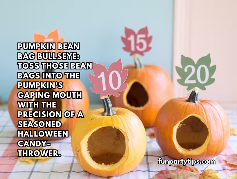 A-pumpkin-bean-bag-toss-game-setup-with-score-labels,-a-creative-spin-on-pumpkin-games-for-fall-festivals.