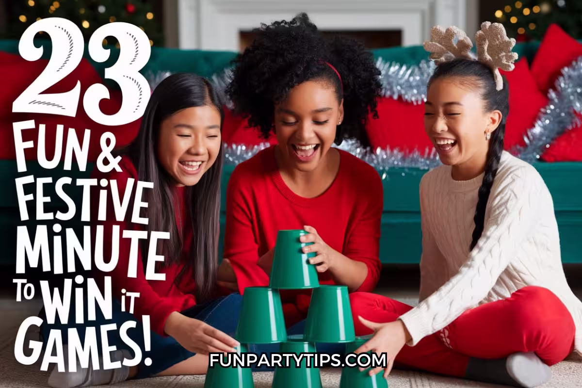 three-girls-enjoying-23-Christmas-minute-to-win-it-games